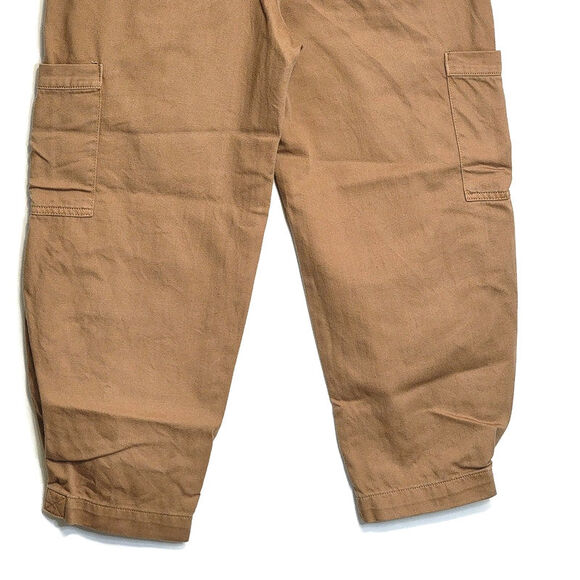 Banana Republic Relaxed Surplus Cargo Utility Pant Crop Tan Khaki Casual 4 - Picture 12 of 16
